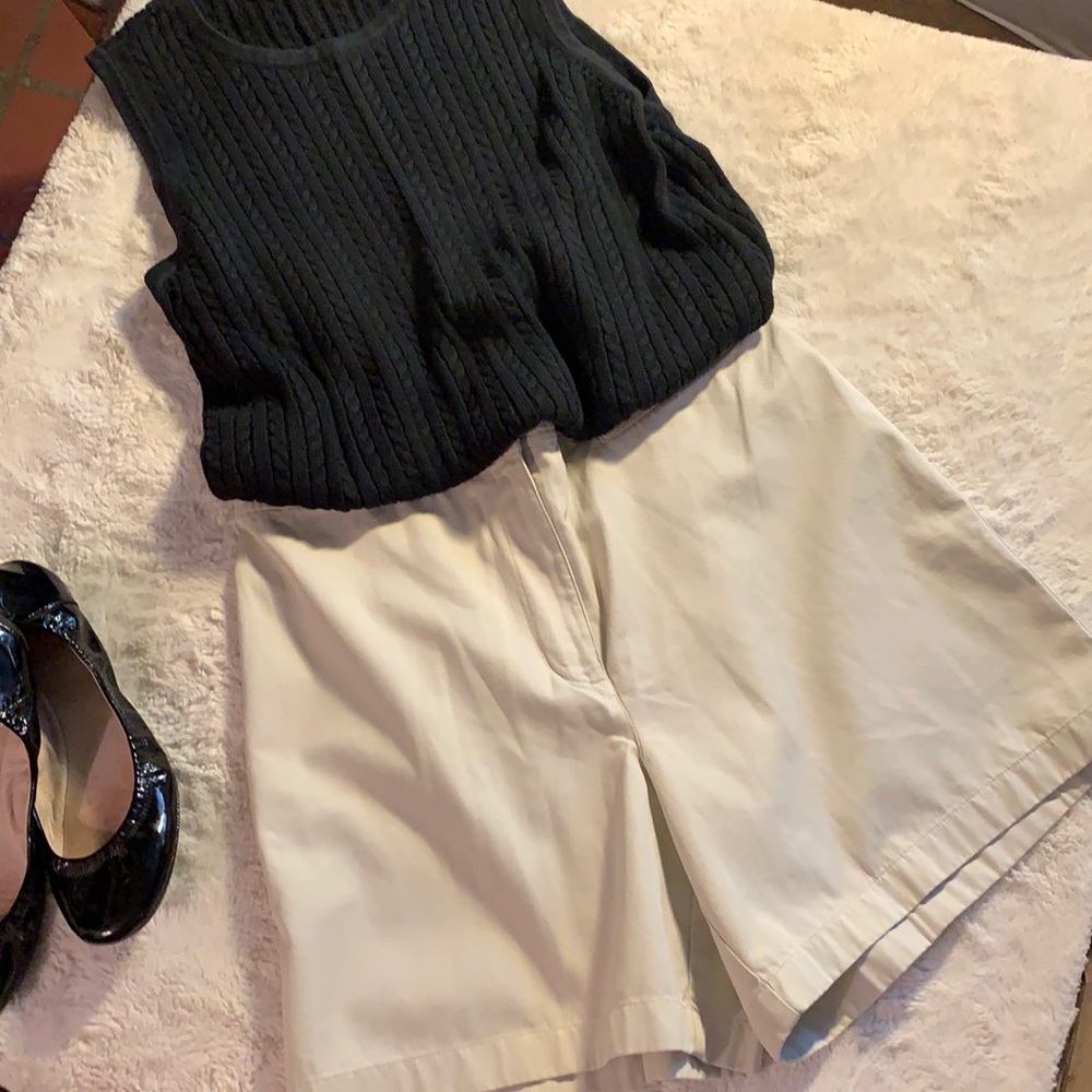 Ann Taylor Khaki Bermuda Shorts 6